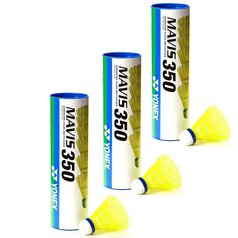 3 TUBY badmintonových míčů YONEX MAVIS 350 /6ks/ modrý pruh-středně rychlé UŠETŘÍTE 251,-Kč