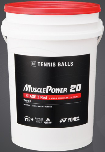 Dětské tenisové míče Yonex Muscle Power 20 /60 ks/