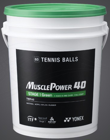 Dětské tenisové míče Yonex Muscle Power 40 /60 ks/